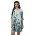 thumbnail image 1 of Moomaya Robes Courtes d'Été pour Femmes Imprimées Coupe Droite en Georgette Mousse Robe Évasée, 1 of 4