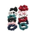 thumbnail image 3 of MasteelfCA 12 Pcs Chouchous en Satin Élastiques à Cheveux Bandes Cordes Porte-Queue de Cheval, 3 of 9