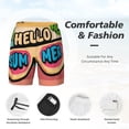 thumbnail image 3 of Fotbe Hello Summer Traje de Baño para Hombre – Shorts de Natación de Secado Rápido con Forro y Bolsillos-Small, 3 of 6
