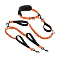 thumbnail image 3 of Bungees dobles reflectantes antitirones para senderismo canicross razas medianas y grandes Naranja, 3 of 9