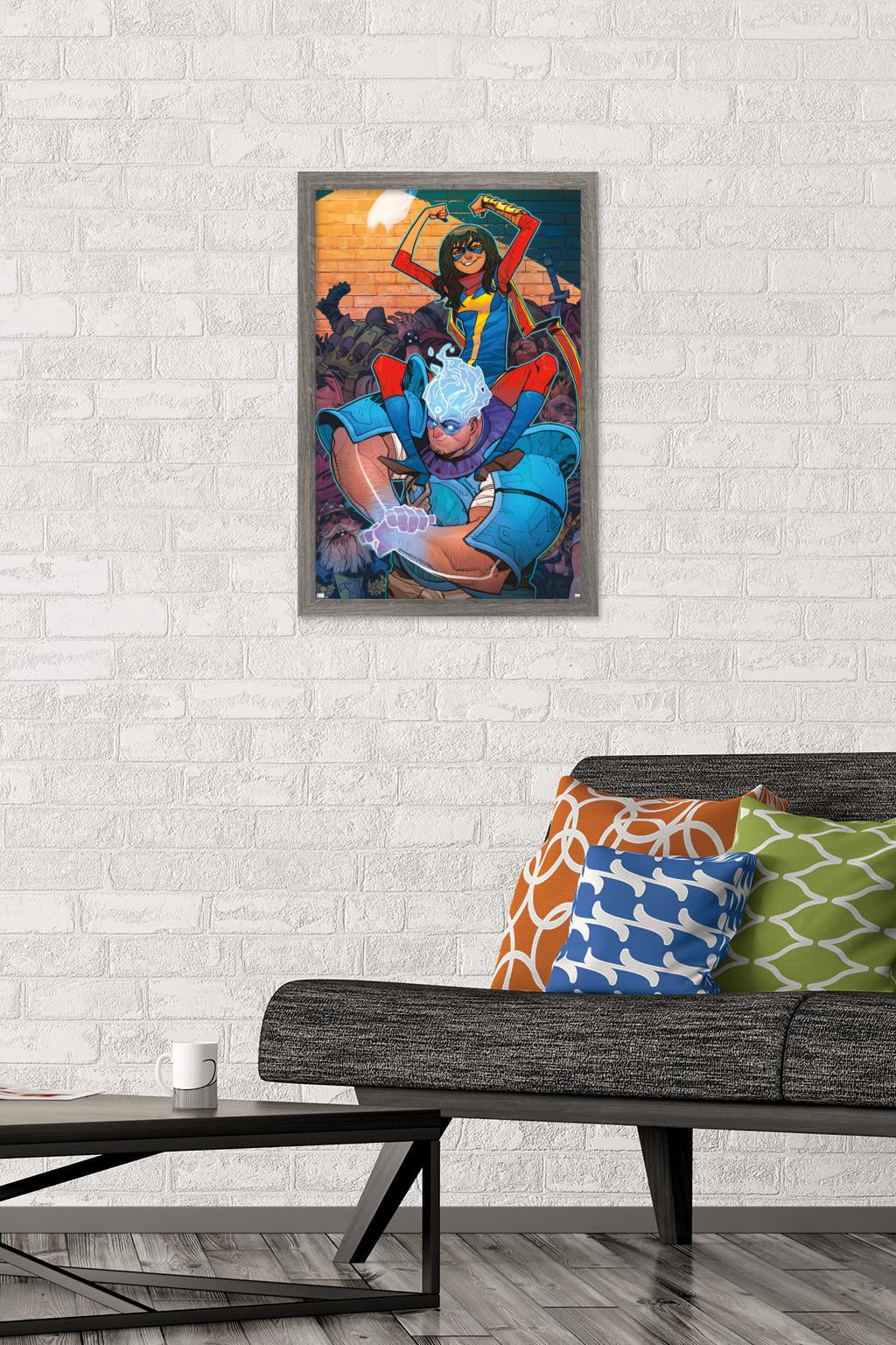 Marvel Comics - Ms. Marvel - Magnificent Ms. Marvel #13 Wall Poster, 14.725" x 22.375", Framed