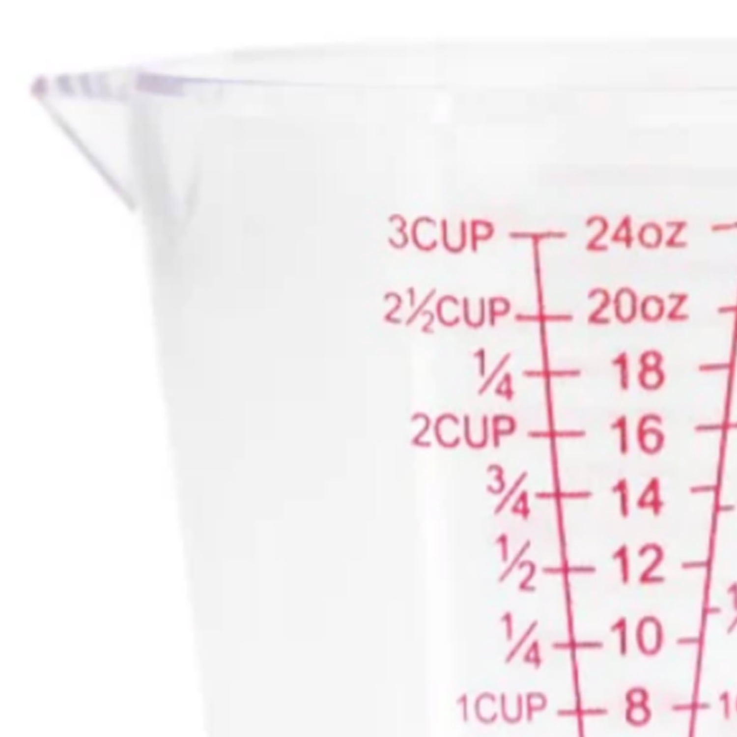 Better Houseware 24-Oz. Clear Acrylic Measuring Cup with Handle (24 Oz.)