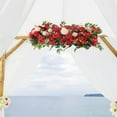 thumbnail image 6 of Artificial Wedding Arch Flowers Hanging Backdrop Decor Display for Wedding Arch and garden Outdoor Wall Decorations Red, 6 of 7