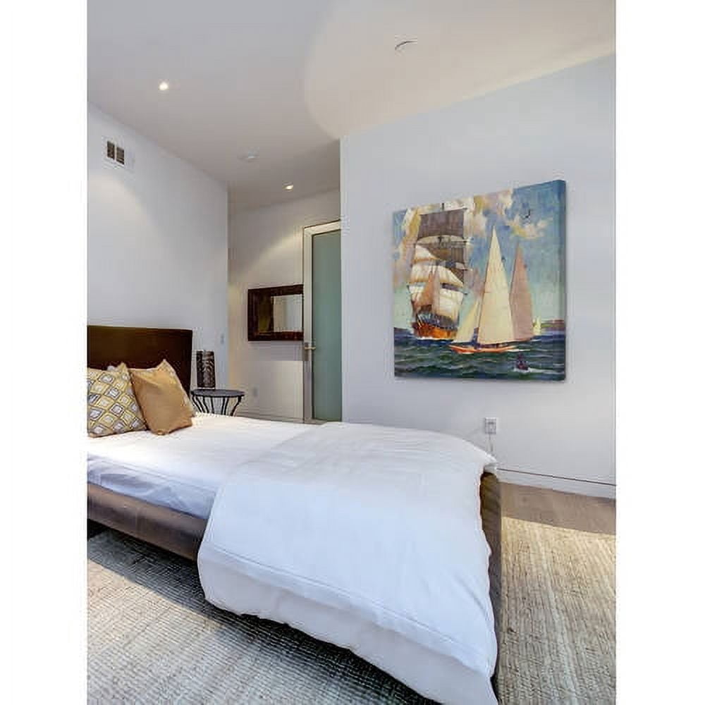 Marmont Hill - "Busy Waterway" Painting Print on Wrapped Canvas