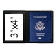 thumbnail image 2 of Etiqueta de equipaje de viaje de avión de bronceado, juego de etiquetas de bolso engrosadas de cuero PU, 2 of 4