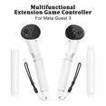 thumbnail image 7 of VR Game Controller Accessories, VR Long Arms Grips for Meta Quest 3 Beat Saber Golf Club Baseball-White, 7 of 7