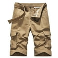 thumbnail image 2 of WREESH Men's Cargo Shorts Cargo Shorts Multi-Pockets Relaxed Summer Short Pants Outdoor Workout Shorts Khaki, 2 of 7