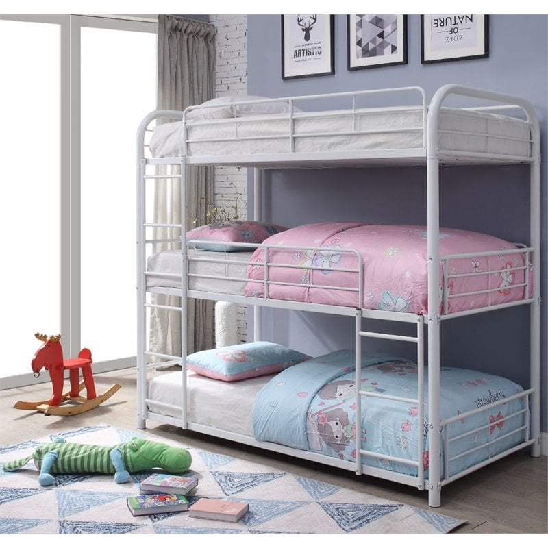Acme Furniture Cairo Triple Bunk Bed In, Acme Furniture Bunk Beds