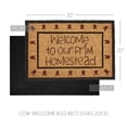 thumbnail image 4 of VHC Brands Coir Welcome Door Mat, Entry Rug, with PVC Backing, for Indoor Outdoor Use, Connell Collection, Rectangle 20x30 Doormat, Welcome to Our Prim Homestead, Natural, 4 of 6