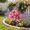 Multicolor, variant on Purple Artificial Violets 17.7in Fake Flowers for Outdoor Garden Home Decor UV Resistant Faux Plants