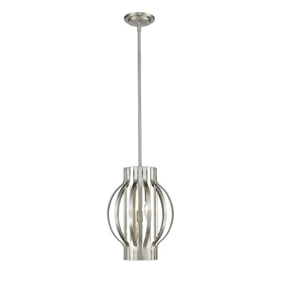 3 Light Pendant in Metropolitan Style 12 inches Wide By 17.25 inches High-Brushed Nickel Finish Bailey Street Home 372-Bel-2019926