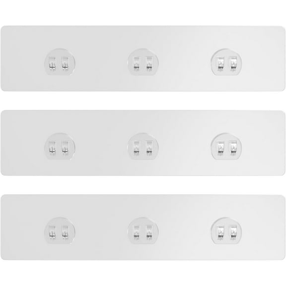 TINANA Waterproof Adhesive Bathroom Shower Caddy Strips, 3 Pack