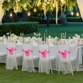thumbnail image 4 of Virelaxpo 15-Pack No-Tie Bow Chair Straps for Wedding and Banquet Decorations - Easy Clip-On Design Chair Covers in Various Colors for Party Events, 4 of 6