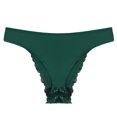 thumbnail image 4 of Charmo Women Thongs Underwear Retro Lace G-String Bikini Panties Pack of 4, 4 of 9