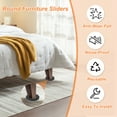 thumbnail image 3 of Uxcell 5 inch Felt Furniture Sliders, 8Pcs Round Furniture Movers Slider Reusable Moving Pads Floor Protectors Beige, 3 of 7