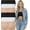 6 Pack: Assorted, variant on Women's Pack of 3 or 6 Seamless Classic Ruched Tube Top Bras w/ Removable Pads - 3 Pack: Beige - One Size Plus