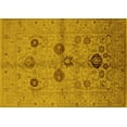 thumbnail image 1 of Ahgly Company Indoor Rectangle Oriental Yellow Traditional Area Rugs, 7' x 9', 1 of 4