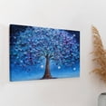 thumbnail image 7 of Colorful Tree of Life Canvas Wall Art, Textured Palette Knife Abstract Nature Painting for Home Decor, Framed & Ready to Hang for Living Room Bedroom Bathroom, 7 of 7