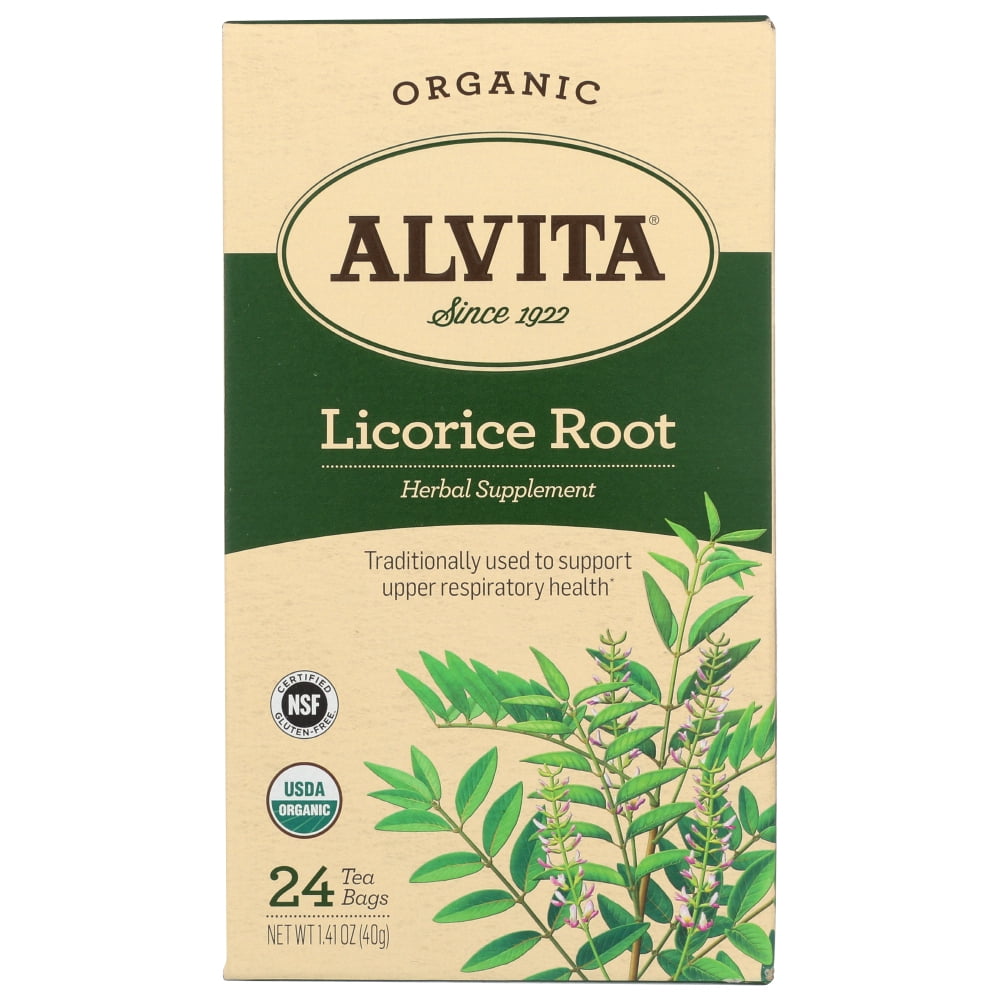 Alvita Licorice Root Herbal Supplement Tea, 24 Bag