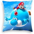 thumbnail image 2 of 45x45cm Super Mario Bros Funda de almohada cuadrada Yoshi Luigi Anime Personaje de dibujos animados para niños Funda de almohada de hilo corto Decoración del hogar Regalo de Navidad zhangmengya LED, 2 of 2
