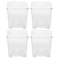 thumbnail image 3 of REACHISE 4-Pack Small Transparent Acrylic Orchid Planter Pots, Grow Cups for Indoor Orchid Plants, 3 of 7