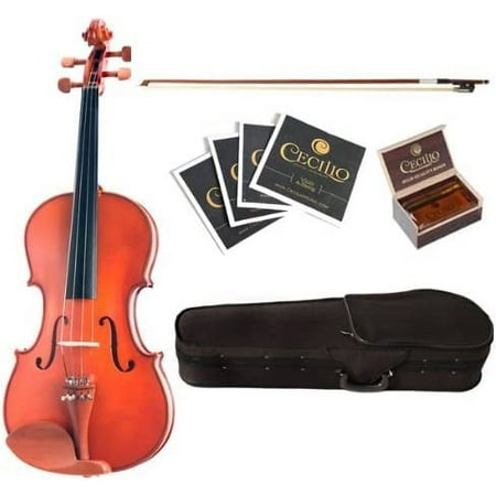 Cecilio CVA-400 Solidwood Viola, Size 16.5-Inch