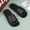 Black, variant on Men's Casual Slip-On Slides, Lightweight EVA Sole Non-Slip Durable Sandals, Odor Resistant PVC Upper Comfort Slippers for All-Season Daily Wear Beach and Street Use