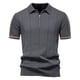 thumbnail image 1 of pstuiky camisetas de hombre, Suéter informal de manga corta con cuello vuelto, cómodo y liso para hombre ropa de hombre m, 1 of 4