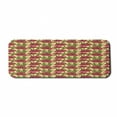 thumbnail image 1 of Flower Computer Mouse Pad, Hand Drawn Like Sketchy Floral Pattern of Gladiolus Spring Season Blooms, Rectangle Non-Slip Rubber Mousepad Large, 31" x 12", Yellow Coral and Green, by Ambesonne, 1 of 2