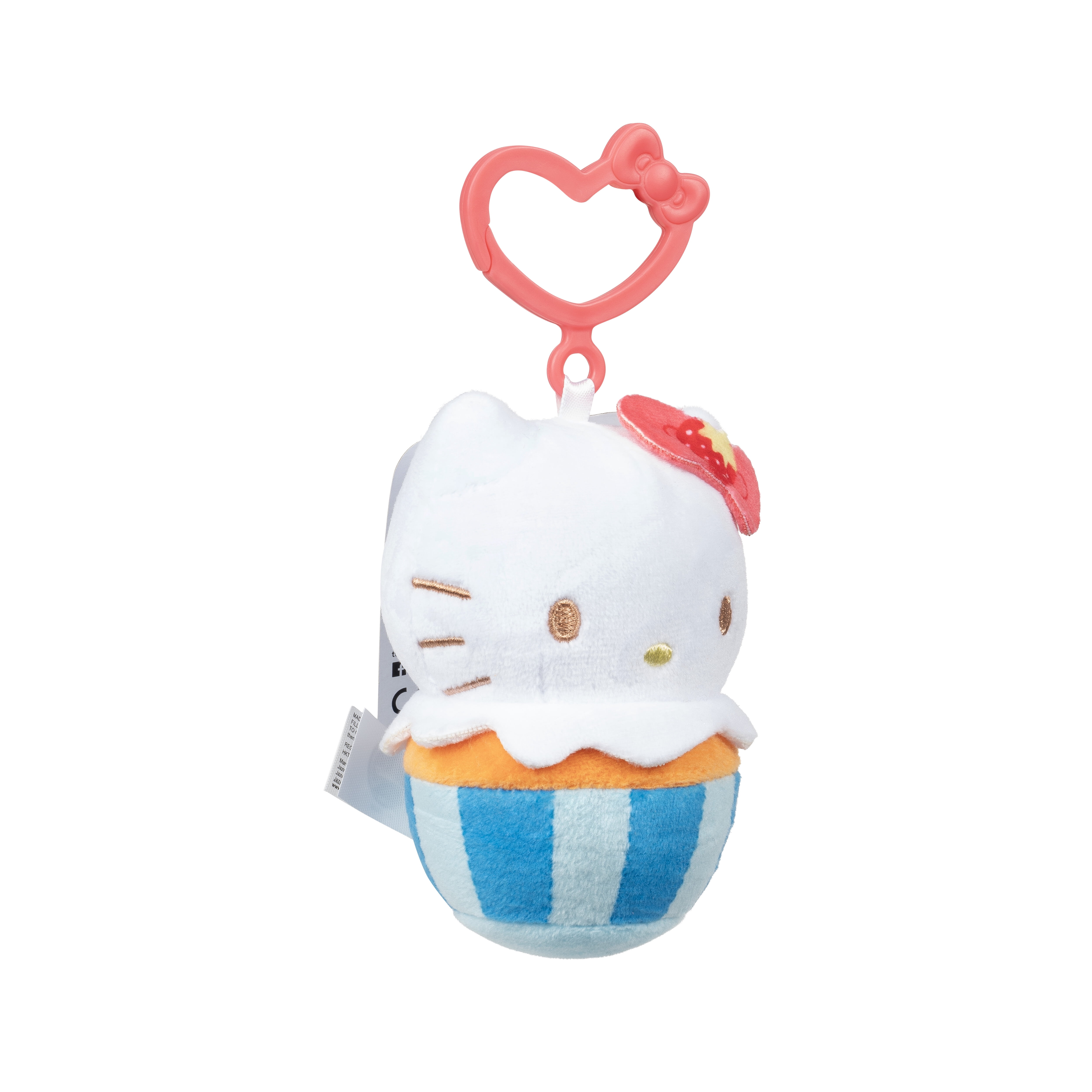 Hello Kitty and Friends, Hello Kitty 4 inch Clip-On - Cupcake Themed Child's Plush