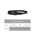 thumbnail image 4 of INSPIRE CHIC Faux Leather Skinny Belt for Women Jeans Dress Pants Thin Waist Belts 0.55 inches Width Black, 4 of 6