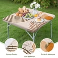 thumbnail image 4 of Washable Fabric Bohemian Design Table Cover with Elastic Hem for Indoor Outdoor Table Protection, 4 of 6