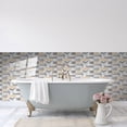 thumbnail image 4 of Qixi 72Pcs Paste Wallpaper Marble Design Wall Tile Black Clearance Sale!, 4 of 9