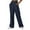 Navy, variant on KAUOD Teen Girls Cargo Sweatpants Baggy Wide Leg Joggers Pants Kids High Waist Straight Fleece Warm Trousers with Pockets