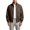 Brown, variant on Men Stand Collar Jacket Full Zip Bomber Coat Long Sleeve Loose Fall Winter Casual Outerwear