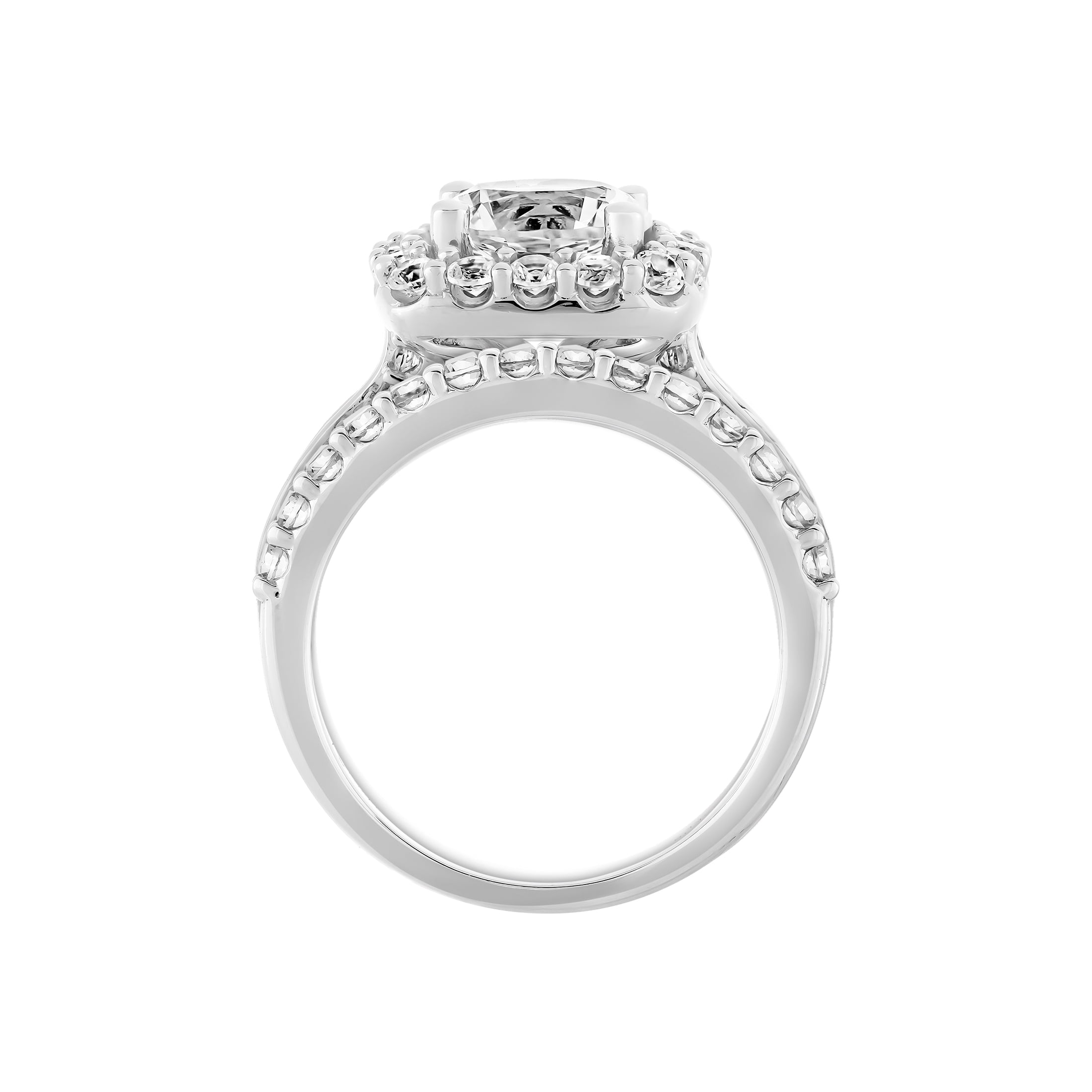 Keepsake Sterling Silver Created White Sapphire Women's Bridal Set