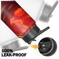 thumbnail image 5 of 18oz Insulated Water Bottle with Straw & Cleaning Brush, Wide Mouth Stainless Steel Flask, Flame Print, 5 of 5