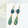 thumbnail image 4 of Sonducket 1 par de pendientes colgantes, accesorios de joyería elegantes, suministro a juego de ropa, regalos femeninos, pendientes de aleación chapados Ropa, zapatos y accesorios Miscelánea Verde Sonducket AP009626-02B, 4 of 6