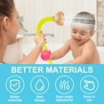 thumbnail image 3 of Baby Bath Shower Head Cute Elephant Toddler Bathtub Sprayer Toy with 3 Suction Cups Adjustable Shower Sprinkler Toy for Toddlers Boys Girls, 3 of 9
