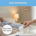 thumbnail image 4 of HCS Extra Large Adult Wipes - Elderly, Incontinence - (288) Body Wet Wipes for Adults, Bathing, No Rinse - Cleansing Bath Wipe, Shower - Disposable Washcloths, Aloe, Unscented - 9"x12", 6 Packs of 48, 4 of 4