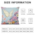 thumbnail image 5 of Creowell  Butterfly Cushion Case Throw Pillow Covers Butterflies Print Cushion Case Set Pastel Fish Scales Watercolour Pillowcase for Sofa Couch Bed Chair Car, 5 of 5