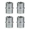 thumbnail image 1 of FRCOLOR 4pcs Carbon Steel Double Head Shelf Support Nut Rack Nut Connectors Replacement Storage Shelves Parts, 1 of 4