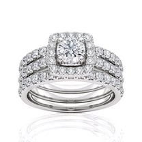 IGI Certified 2 Carat Diamond Engagement Ring for Women in 14k White Gold Size 6 by Beverly Hills Jewelers