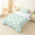 thumbnail image 2 of Manfei Green Ocean Shell Twin Comforter Sets,Kawaii Bowtie Bedding Set,Reversible,2-Piece,1 Comforter and 1 Pillowcase, 2 of 7