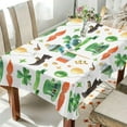 thumbnail image 4 of Coolnut Saint Patrick Clover Tablecloth Rectangle Colorful Table Cloth Large Square Table Cover for Dining Kitchen Party 54"x72" Decor Gift, 4 of 7