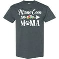 thumbnail image 3 of Inktastic Maine Coon Mama with Flowers and Arrow T-Shirt, 3 of 5