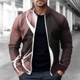 thumbnail image 1 of LOVZFMLL Jackets for Men Pullover Sweater Stand Collar Elastic Solid Color Half Sweater For Men Stand-up Collar Sweater, 1 of 5