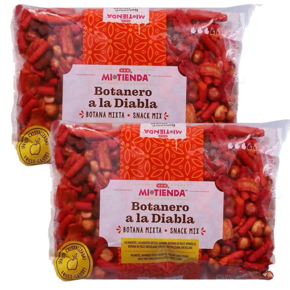 Cacahuate Botanero A La Diabla Snack Mix Peanuts & Corn Chips 16oz 2 Pk