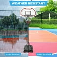 thumbnail image 4 of Best Choice Products Kids Height-Adjustable Basketball Hoop, Portable Backboard System w/ 2 Wheels - Dark Red/Black, 4 of 8