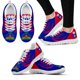 thumbnail image 1 of Zapatillas blancas con cordones para mujer, diseño de la bandera de Haití, cómodas zapatillas para correr de marca, zapatos casuales para caminar, planos, 1 of 6